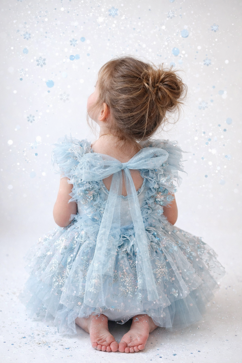 Light Blue Winter Wonderland Dress  Crystal and Taylor