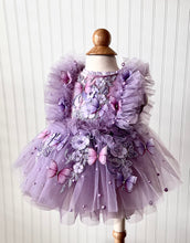 Load image into Gallery viewer, Purple Dress and Wings, Lavender Butterfly Dress