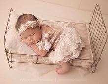 Load image into Gallery viewer, Josephine Romper in Rose Gold and Ivory
