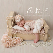Load image into Gallery viewer, Tessa Romper in White and Ivory