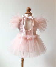 Load image into Gallery viewer, Quinn Tulle Romper in Light Blush