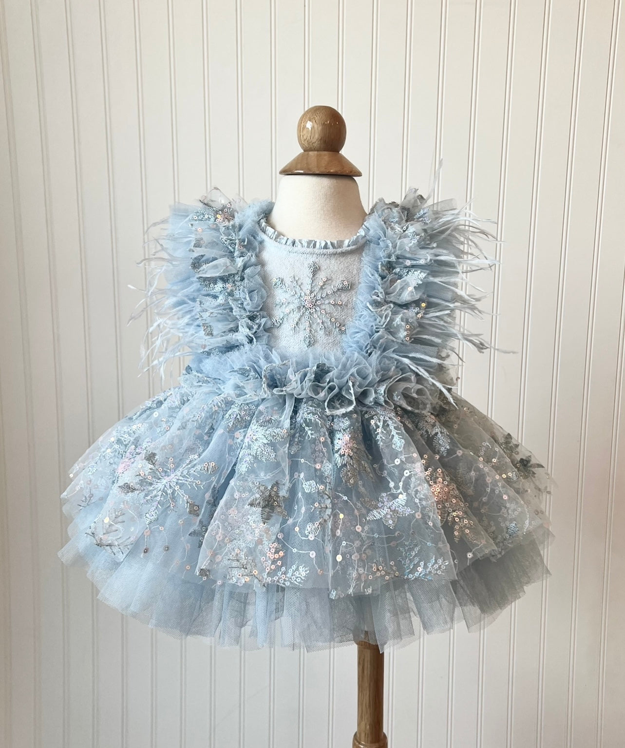 Light Blue Winter Wonderland Dress – Crystal and Taylor