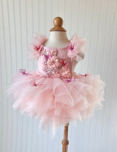 Jillian Butterfly Romper Dress