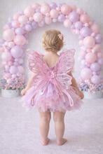 Load image into Gallery viewer, Pink and Lavender Butterly Dress with Wings
