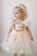 Load image into Gallery viewer, White and Gold Floral Headband