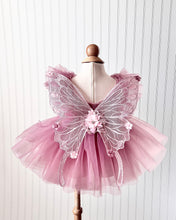 Load image into Gallery viewer, Butterfly Dress and Wings in Rose, Davina Butterfly and Wings Dress