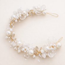 Load image into Gallery viewer, Ivory Pearl Headpiece