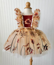 Load image into Gallery viewer, Burnt Orange Floral Dress and Wings