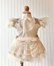 Load image into Gallery viewer, Blaire Romper with Tulle and Pearl Attachment