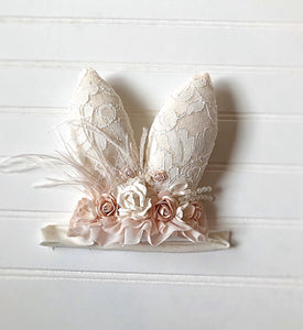 Bunny Headband in Ivory