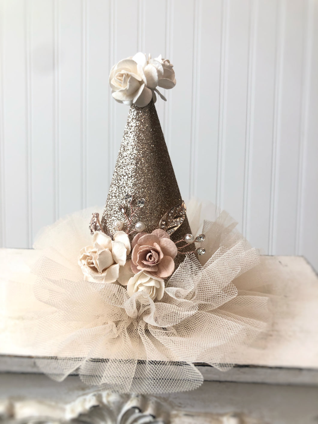 Gold Ruffle Party Hat