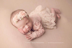 Blush Hope Romper and Headband