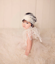 Load image into Gallery viewer, Chloe Feather Romper and Headband