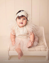 Load image into Gallery viewer, Chloe Feather Romper and Headband