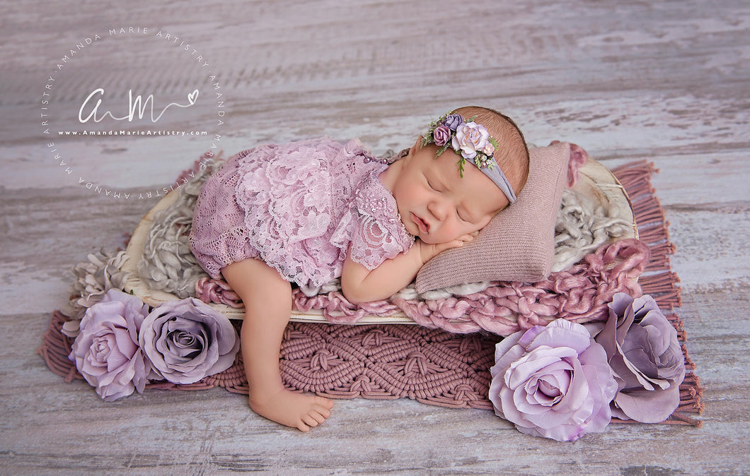 Astrid Top and Bloomers in Lavender Rose
