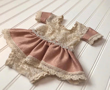 Load image into Gallery viewer, Tessa Romper in Rose and Ivory
