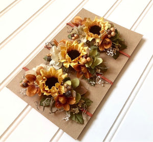 Elastic Sunflower Headband