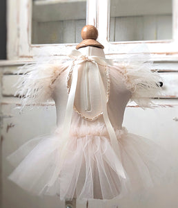Chloe Feather Romper and Headband