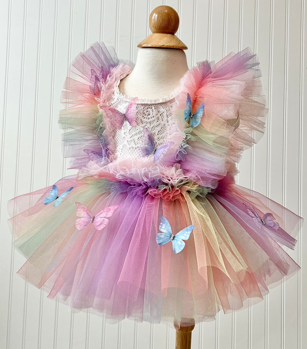 Rainbow Butterfly Dress – Crystal and Taylor