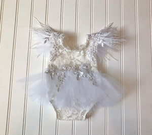 Evelyn Romper in White