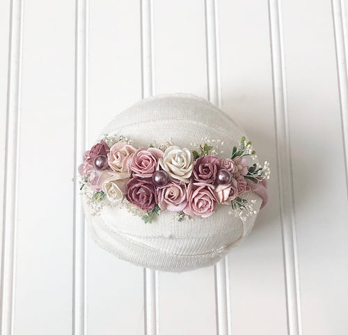 Mauve Flower Tieback