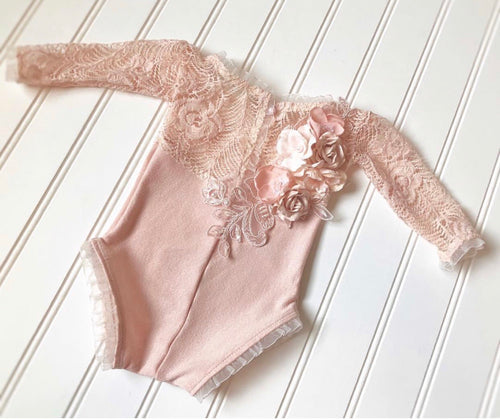 Hailey Romper in Dusty Pink