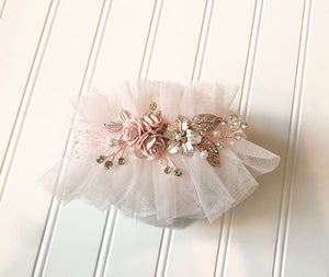 Blush Ruffle Tieback