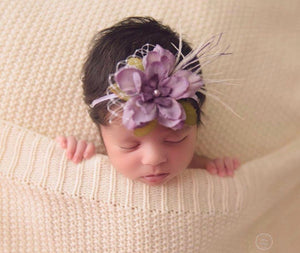 Purple/Lavender Flower Headband